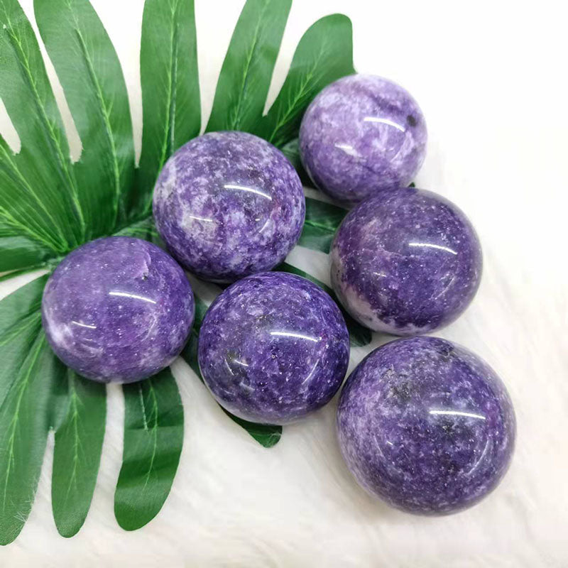 Lepidolite Crystal Spheres