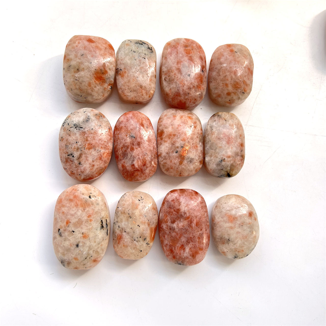 Golden Sunstone Palm Stones