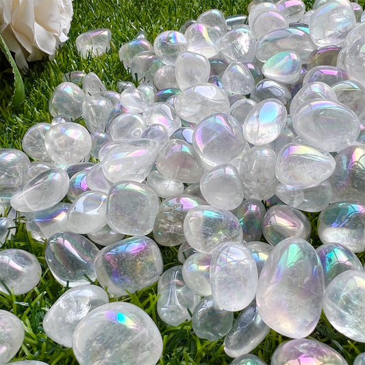 Angel Aura Clear Quartz Tumble Stones