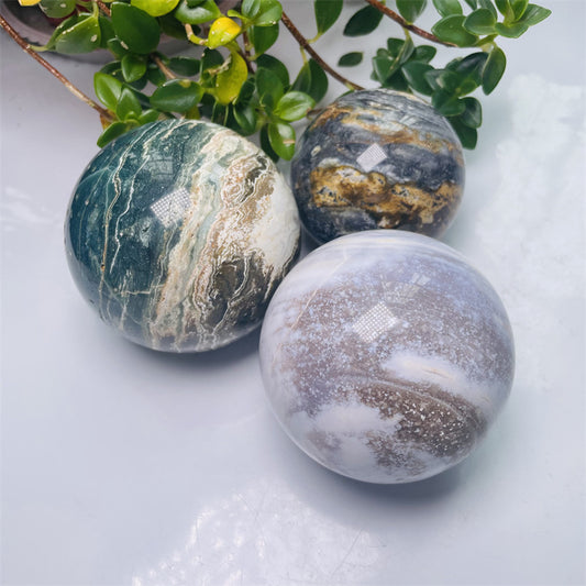 Ocean Jasper Spheres