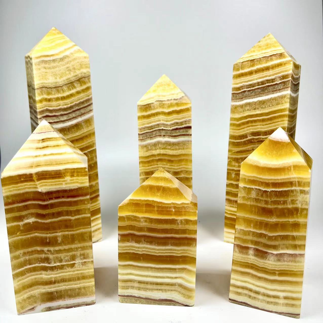 Orange Calcite Point Wands