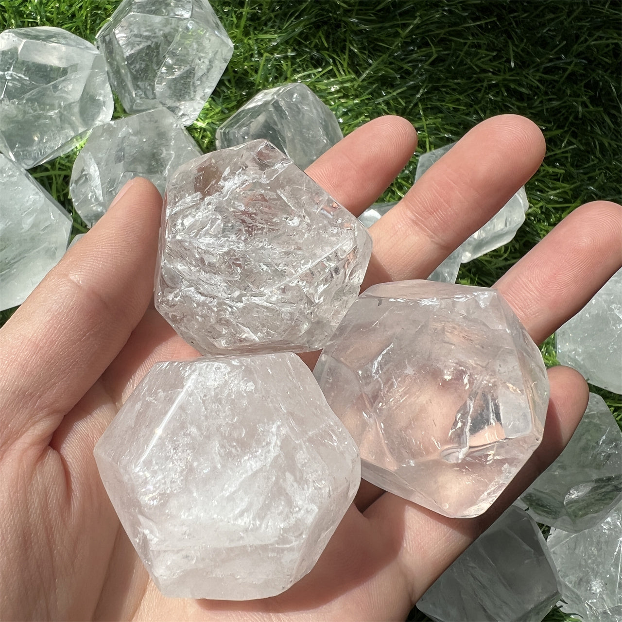 Clear Quartz Polyhedrons