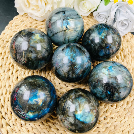 Labradorite High Flash Spheres