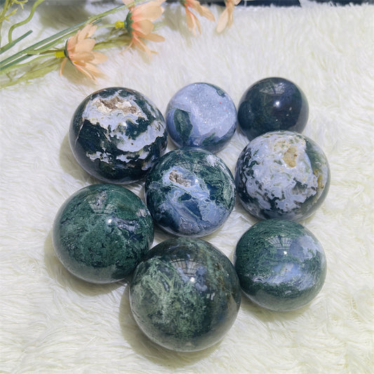 Moss Agate Spheres