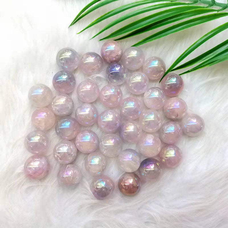 Angel Aura Rose Quartz Mini Spheres