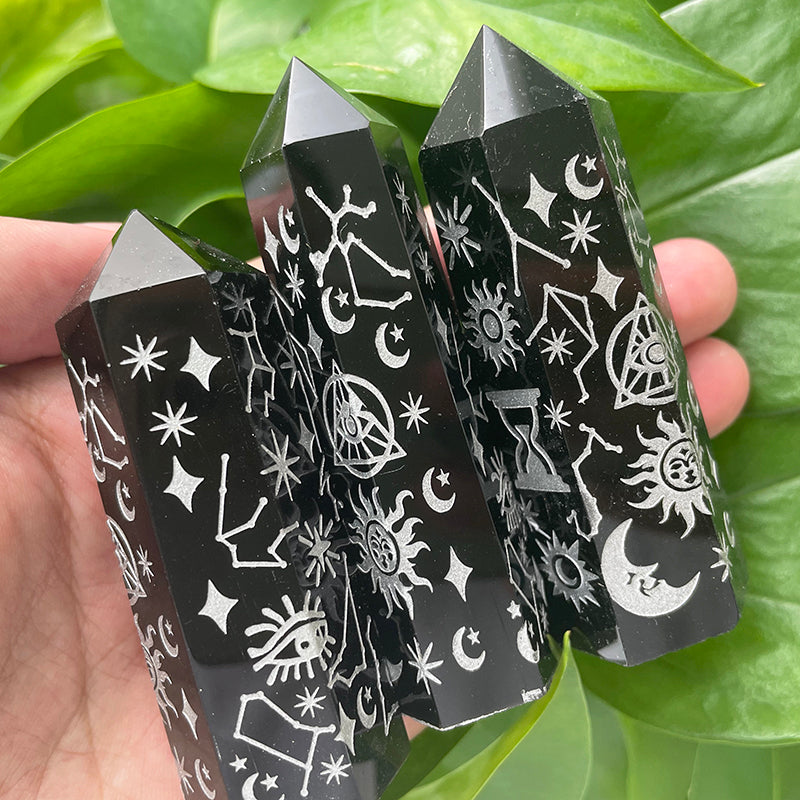 Obsidian Carving Point Wands