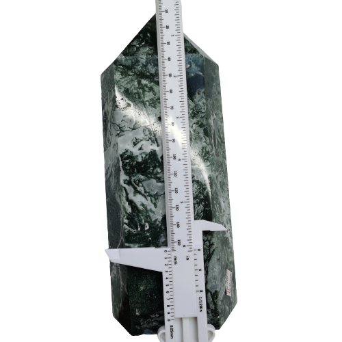 Big Size Moss Agate Geode Towers