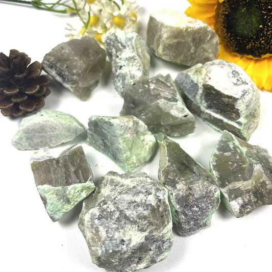 Green Moonstone Raw Stones