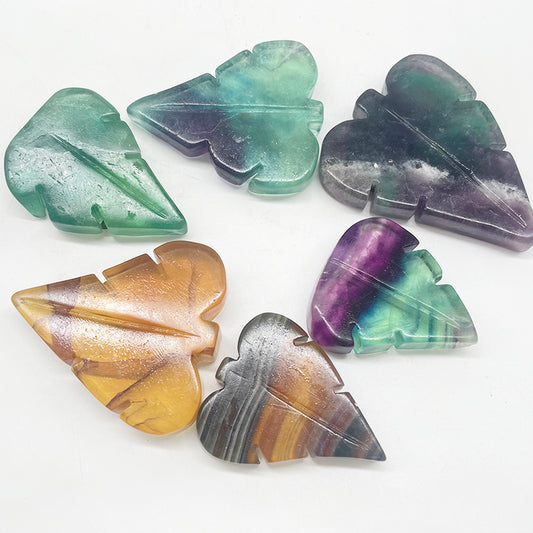 Fluorite Leaves Carvings