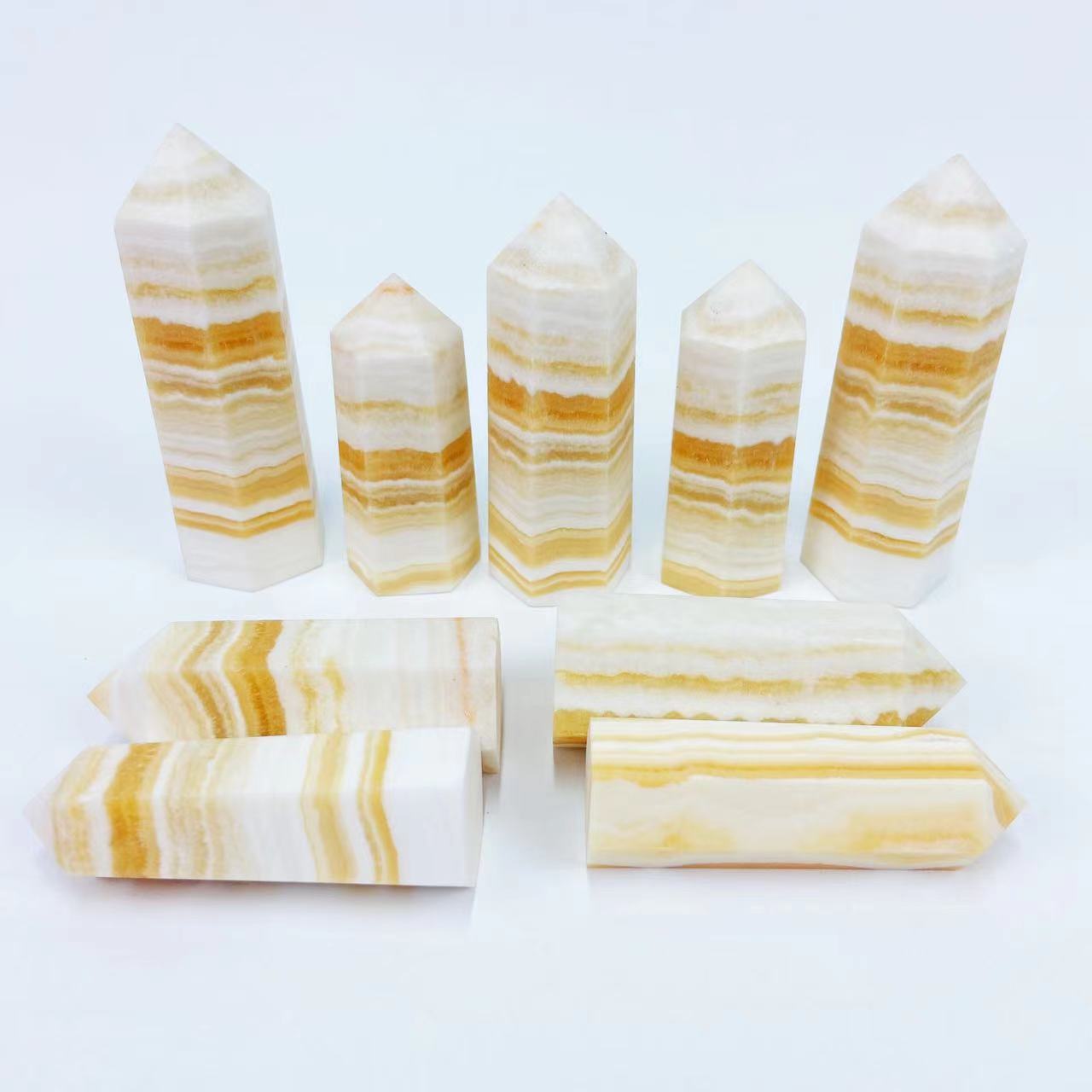 Yellow Calcite Point Wands