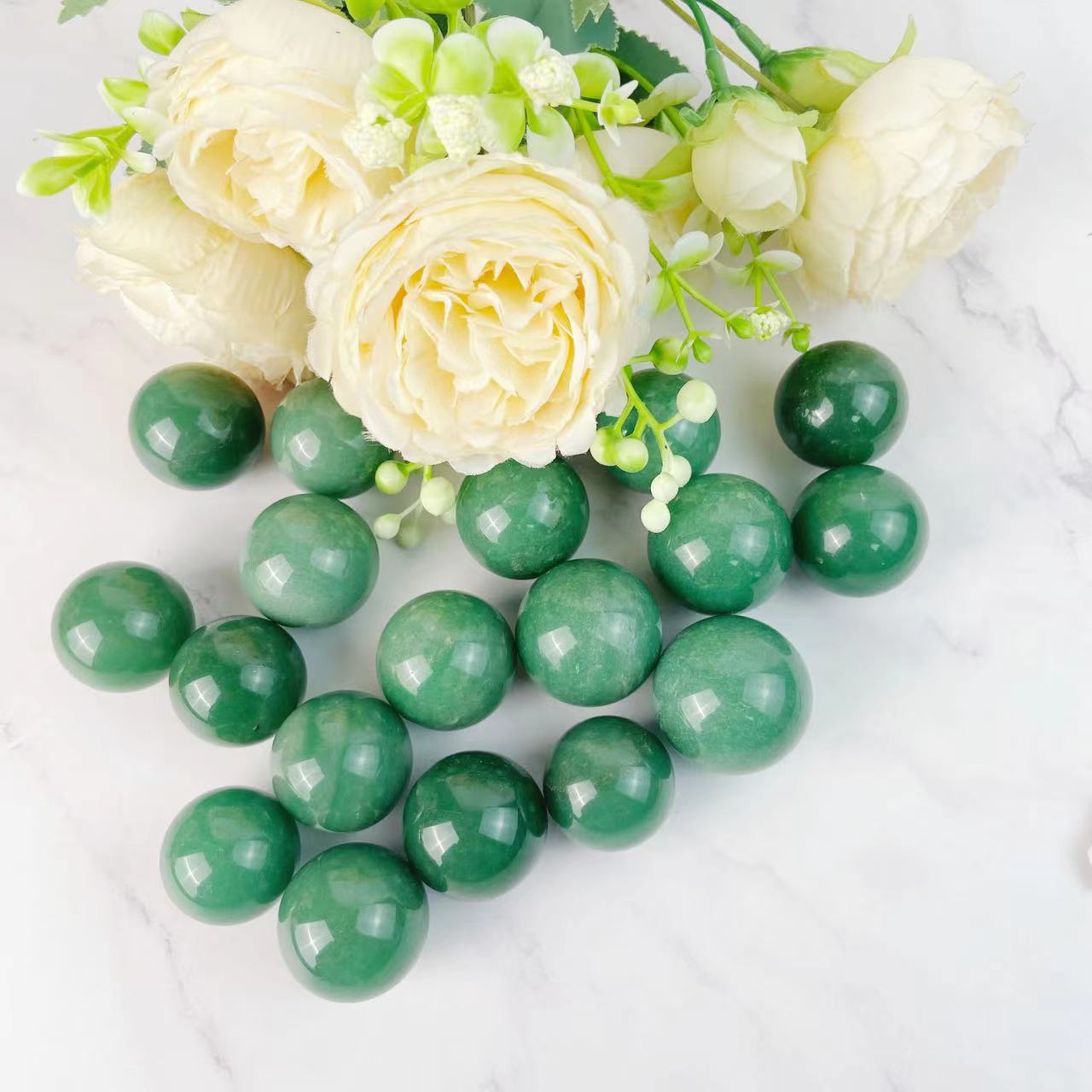 Green Aventurine Mini Spheres