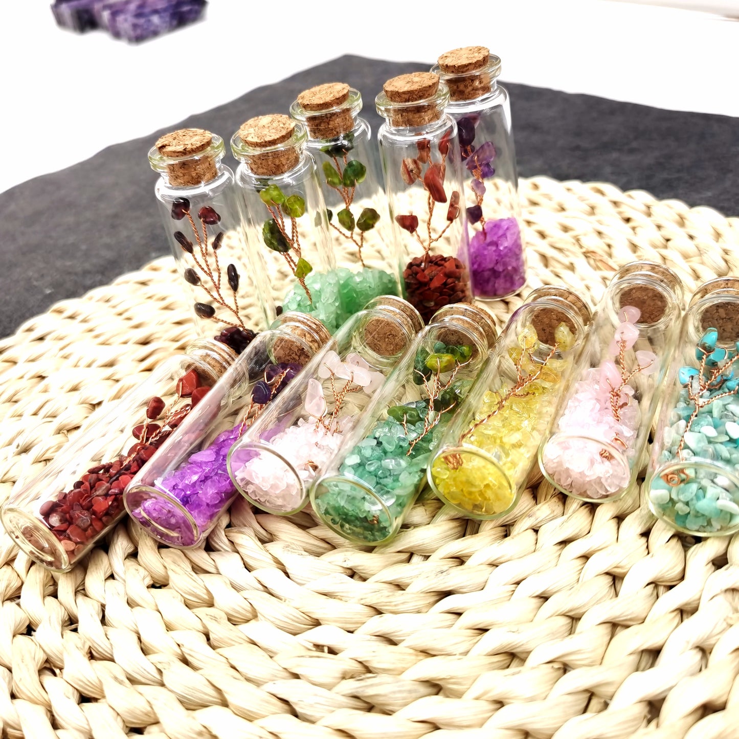 7 Chakra Chip Life Tree Bottles