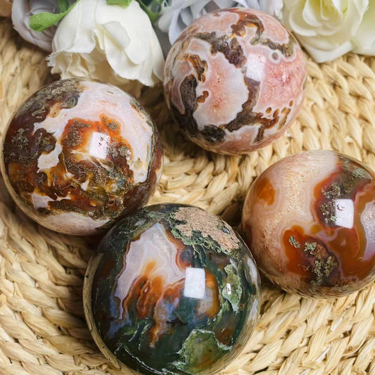 Moss Agate Spheres