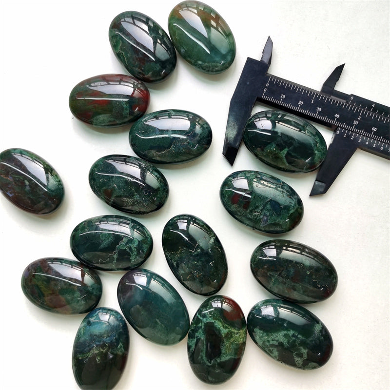 Moss Agate Palm Stones