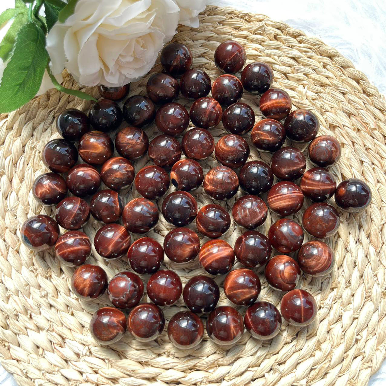 Red Tiger Eye Mini Spheres