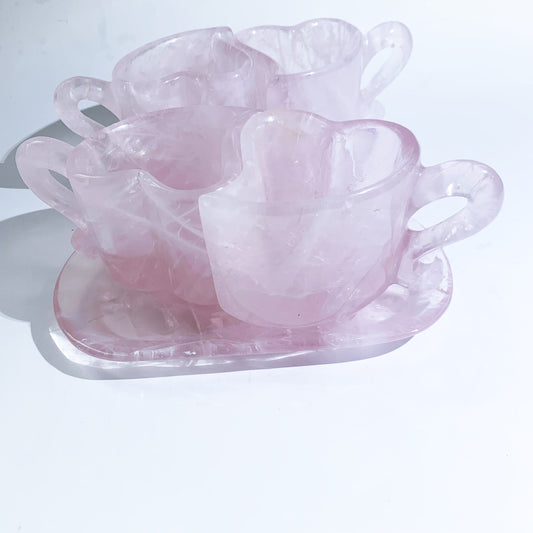 Rose Quartz Hearts Cup