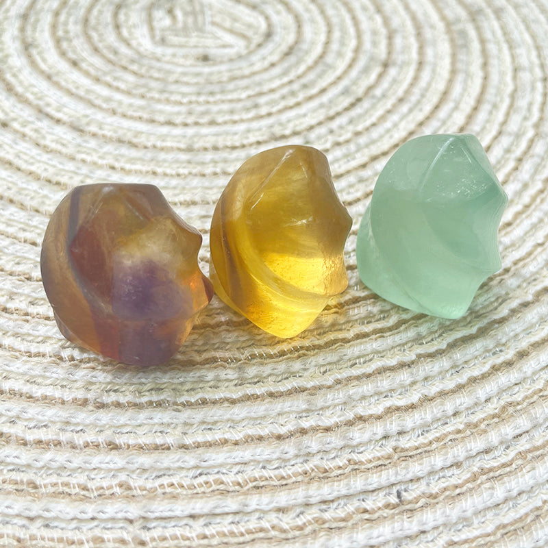 Mini Fluorite Flame Ornaments