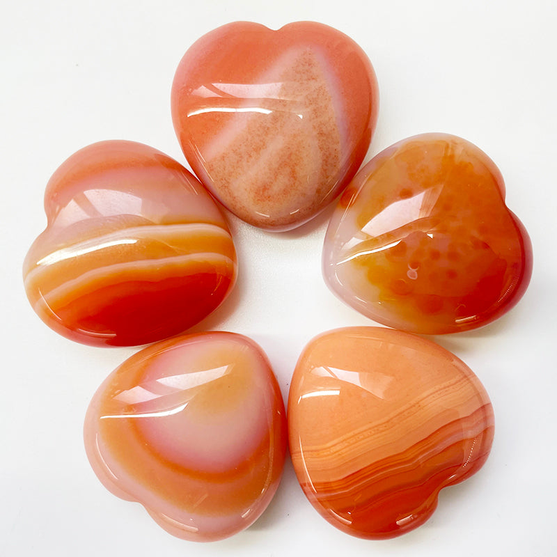 Carnelian Crystal Small Hearts