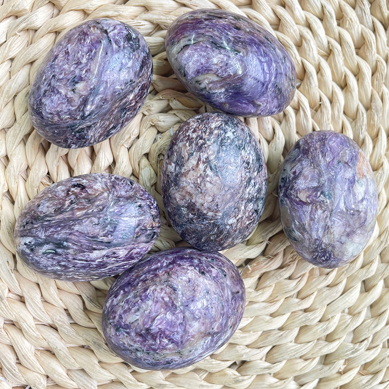 Charoite Palm Stones