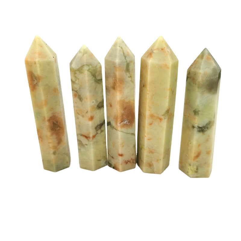 Green Moonstone Matrix Point Wands