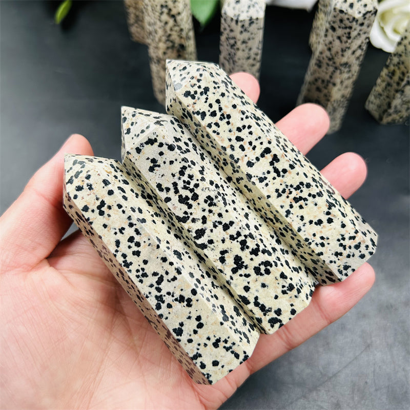 Dalmatian Jasper Point Wands