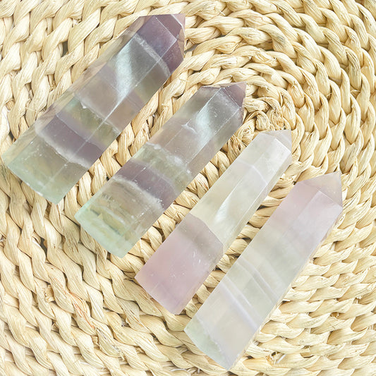 Green Fluorite Point Wands