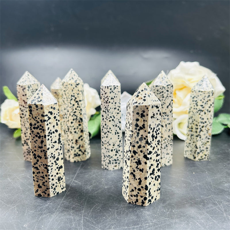 Dalmatian Jasper Point Wands