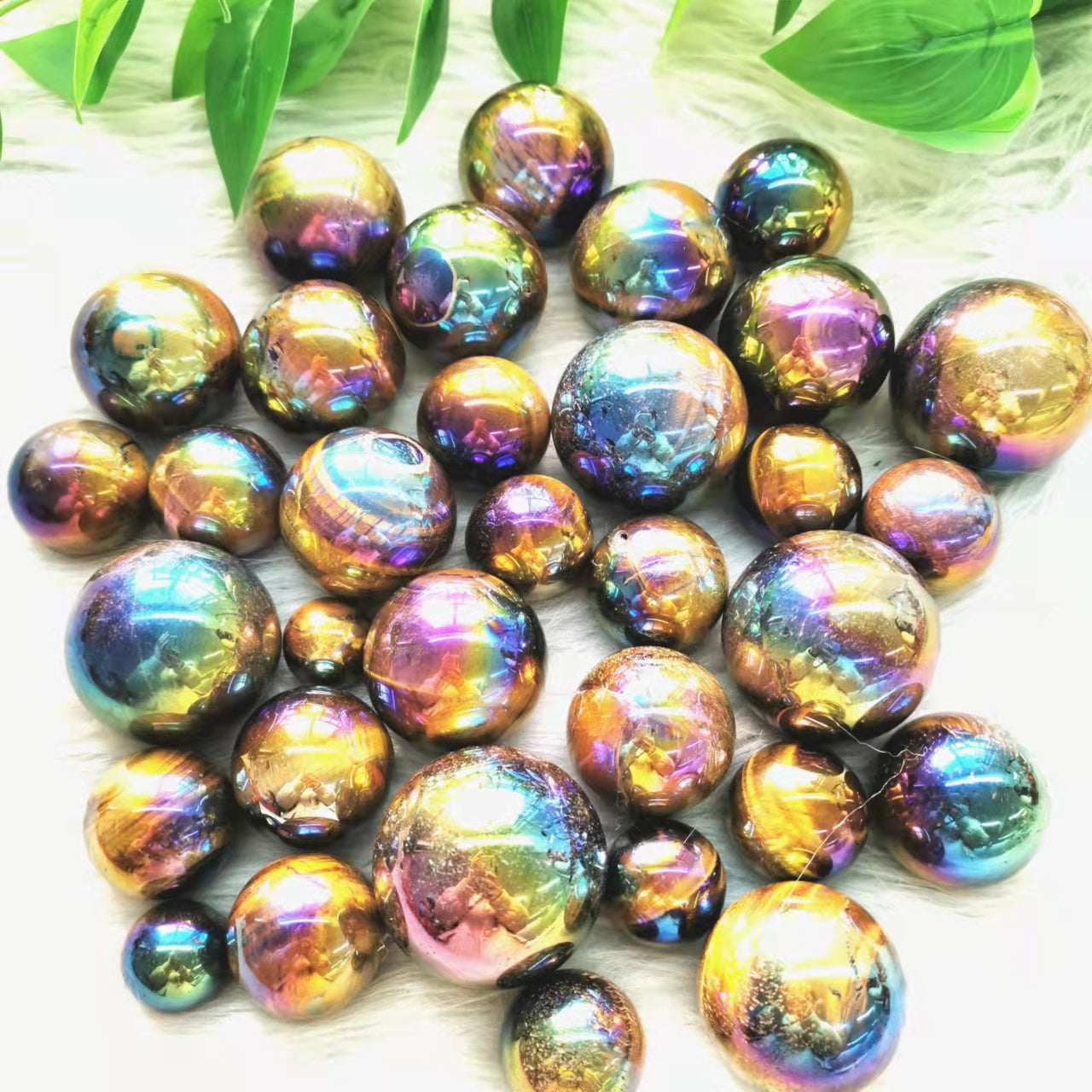 Aura Tiger Eye Small Spheres