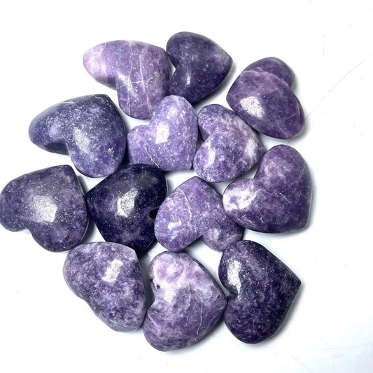 Lepidolite Hearts