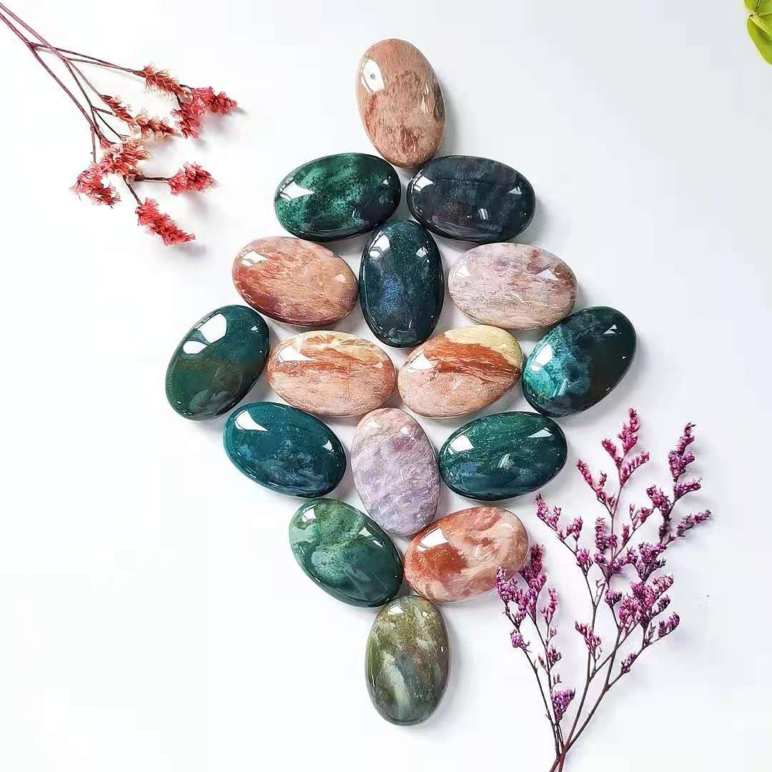 Indian Agate Palm Stones