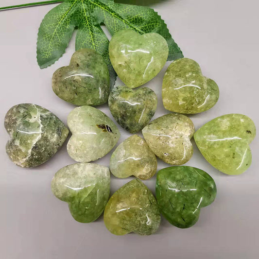 Prehnite Hearts