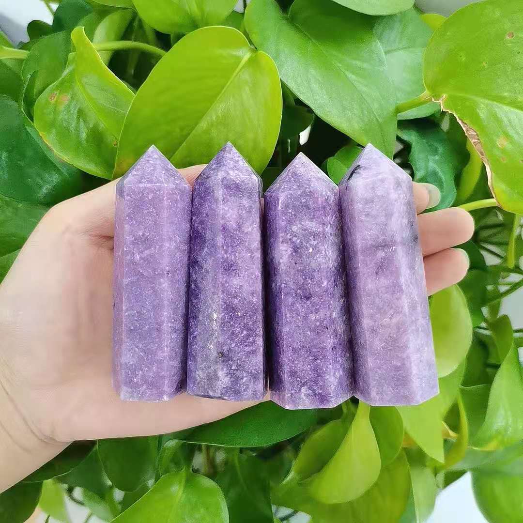 Lepidolite Point Wands