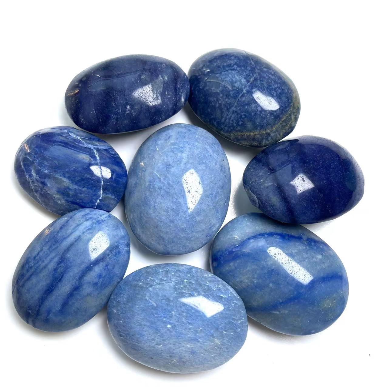 Blue Aventurine Palm Stones