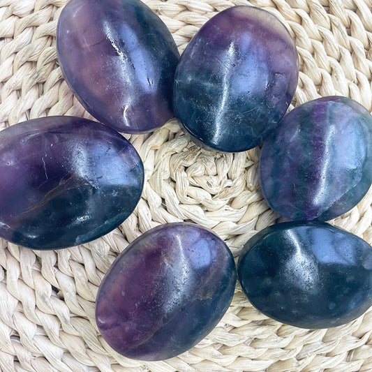 Rainbow Fluorite Palm Stones