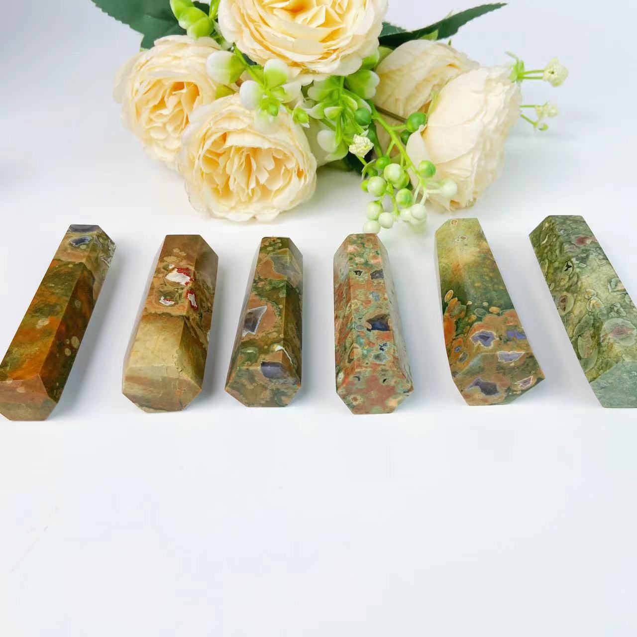 Rainforest Jasper Point Wands