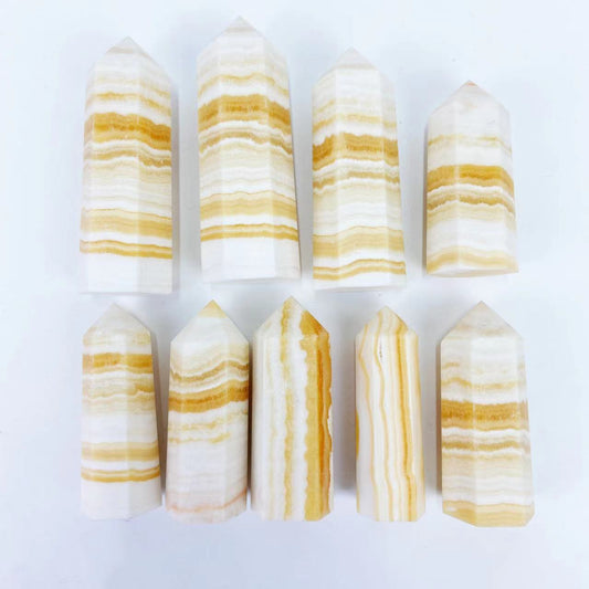 Yellow Calcite Point Wands