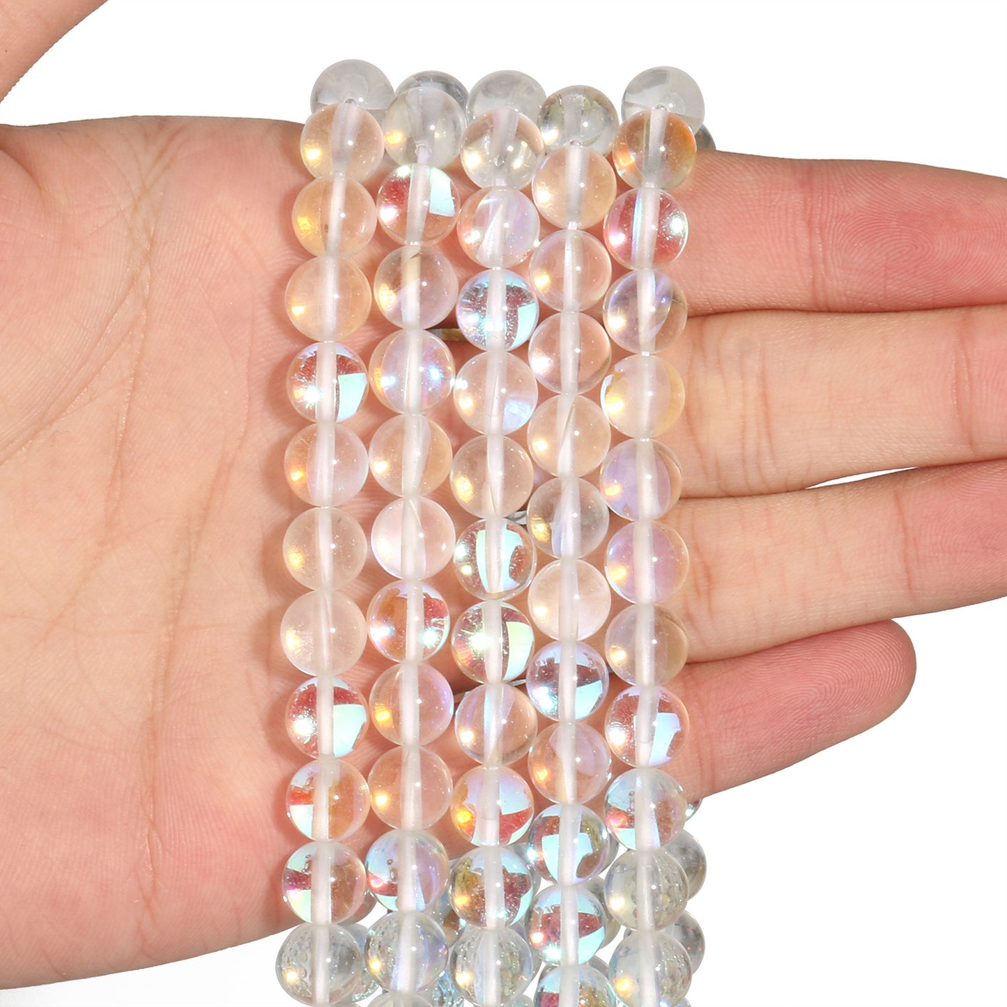 Multi Materials Sizes of Crystal Bead Strands