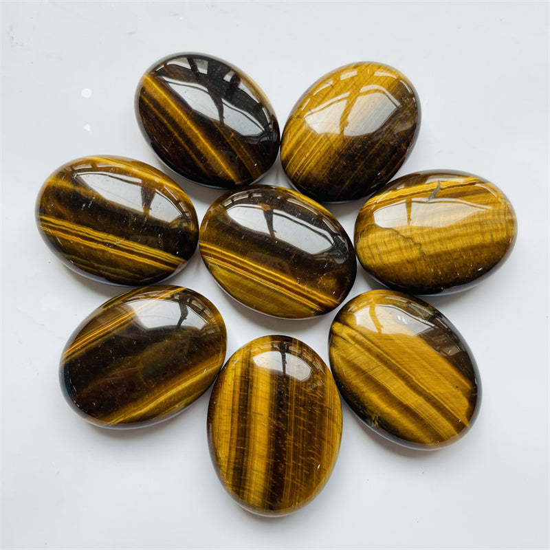 Tiger Eye Palm Stones