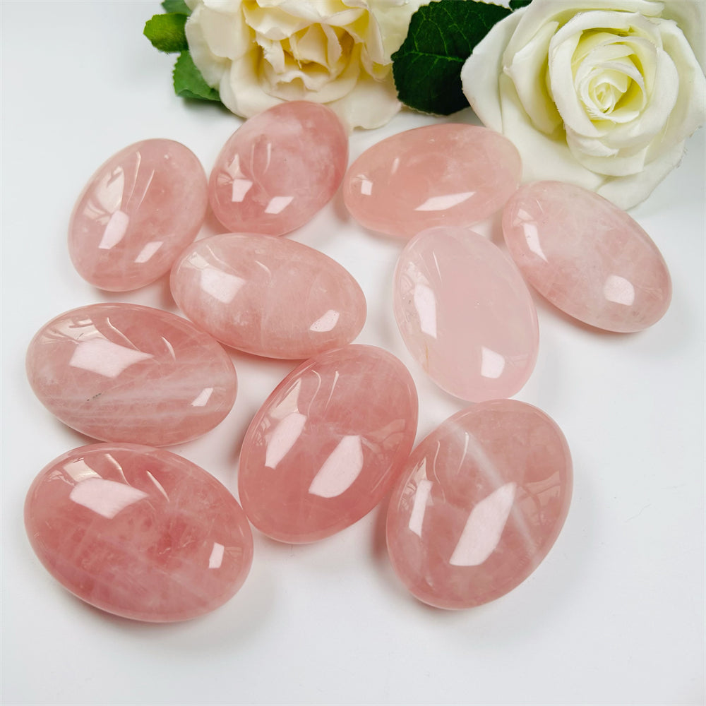 Rose Quartz Palm Stones