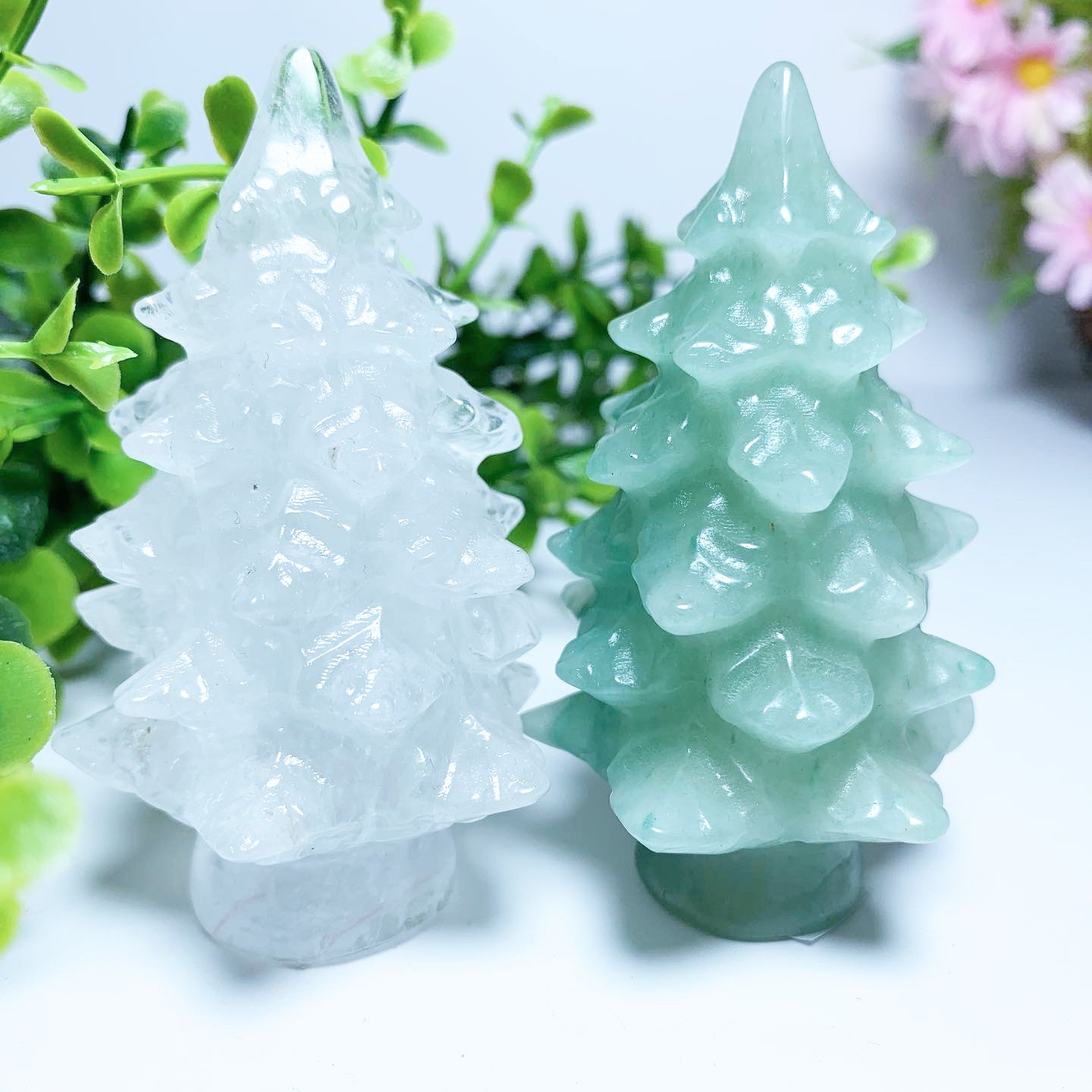 Crystal Christmas Tree Carvings