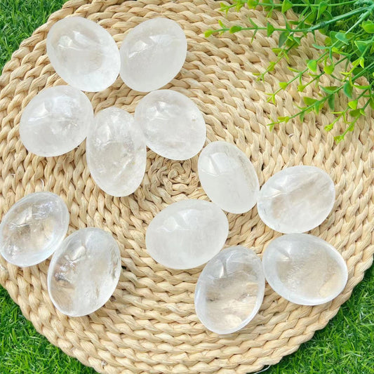 Clear Quartz Palm Stones