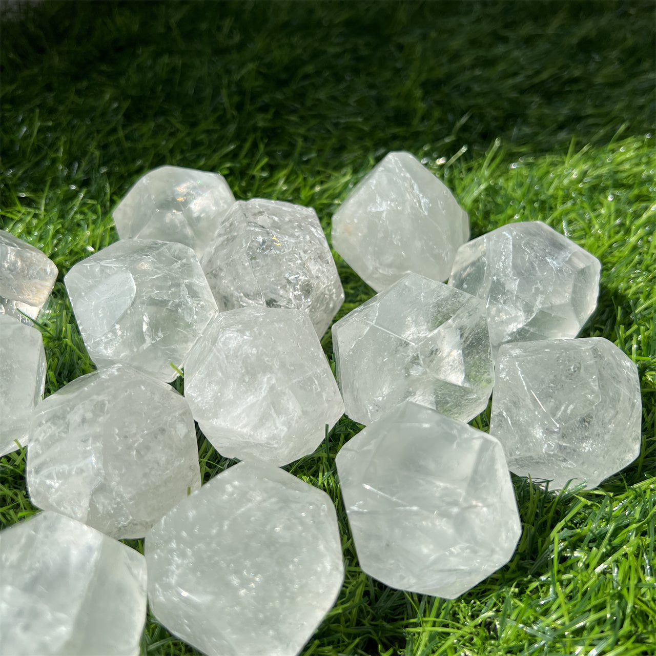 Clear Quartz Polyhedrons