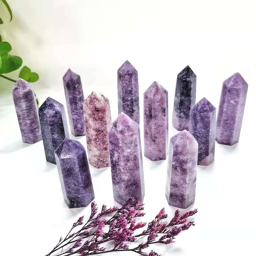 Lepidolite Point Wands