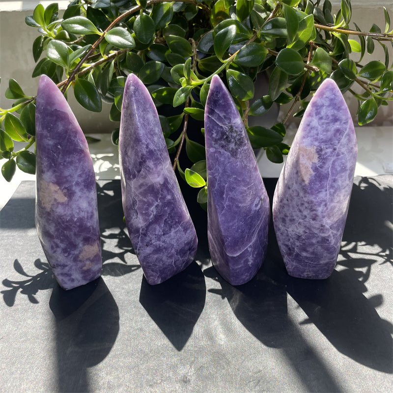 Lepidolite Flame Ornaments