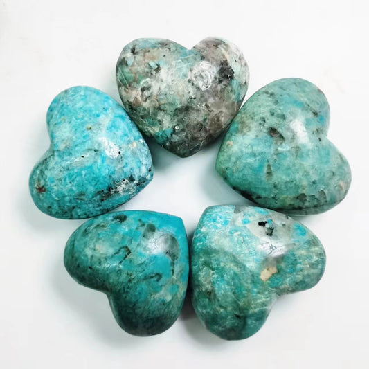 Amazonite Hearts