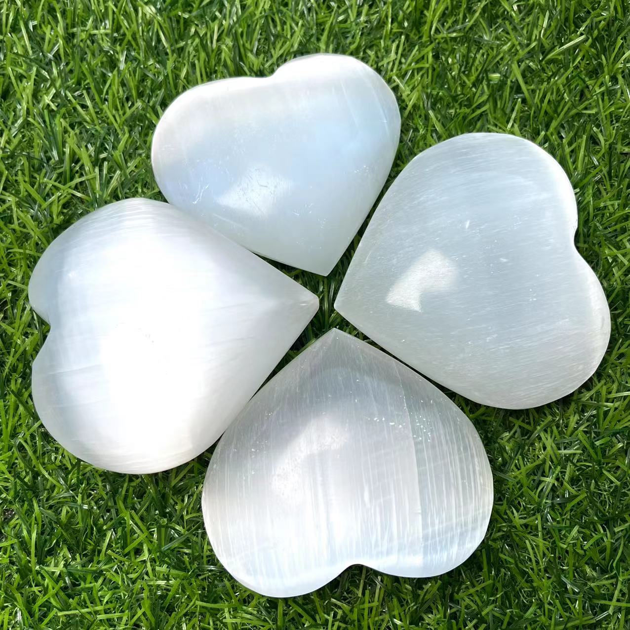 Selenite Hearts