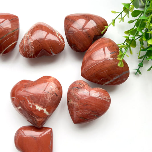 Red Jasper Hearts