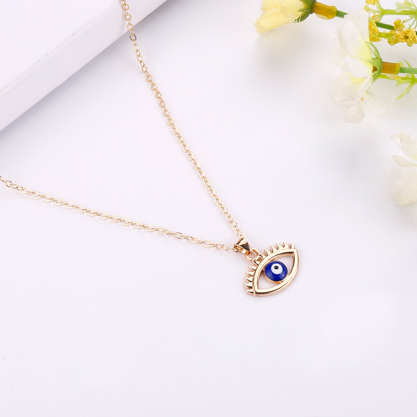 Evil Eye Silver Gold Color Necklace Pendants