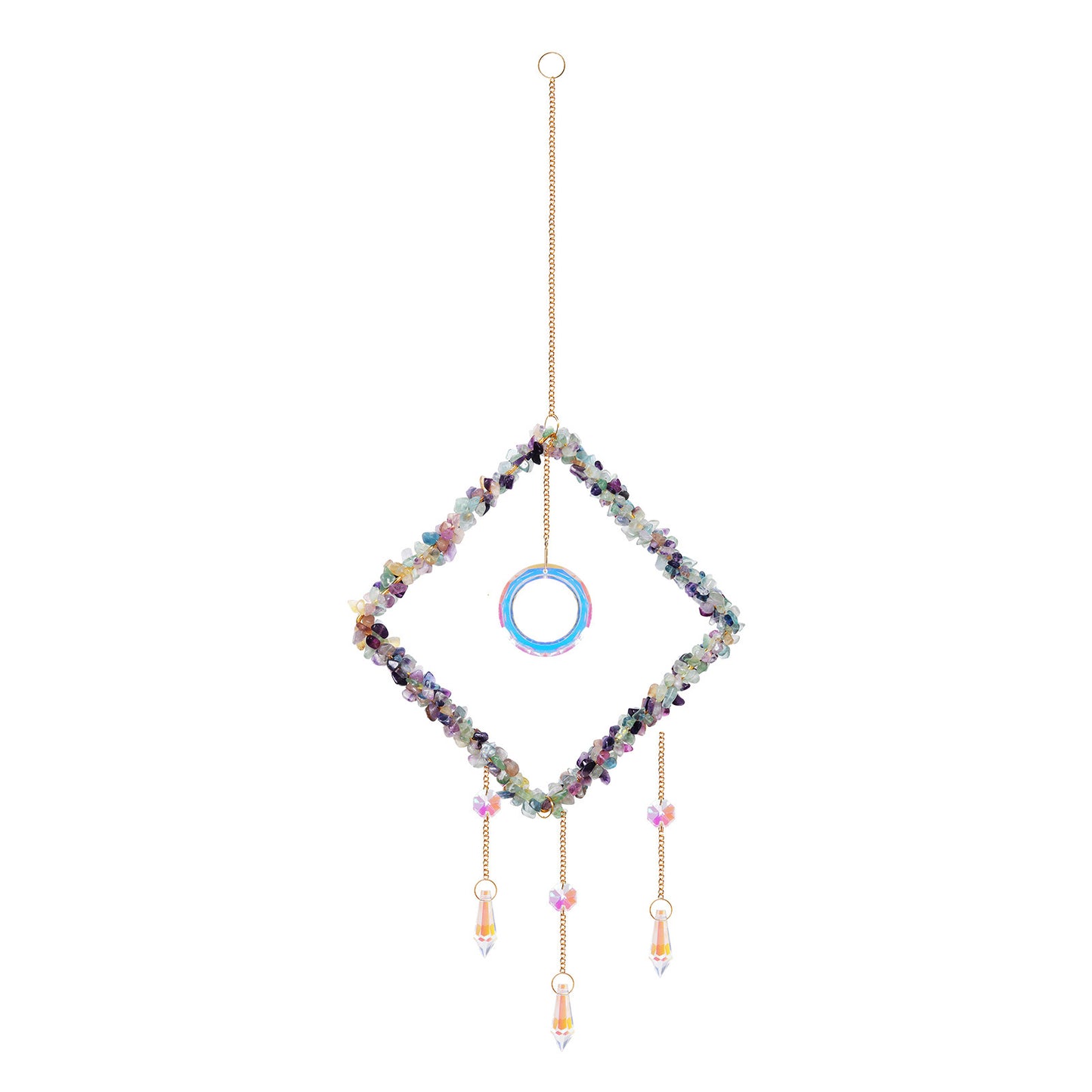 Crystal Chip Pendant Drop Suncatcher Ornaments