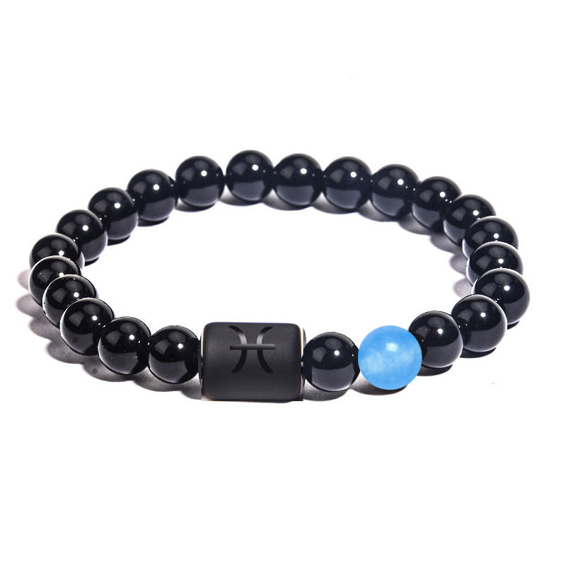 8mm Twelve Constellations Crystal Bead Bracelets